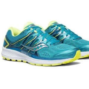 Saucony Omni 16 teal citron Size 7 worn once